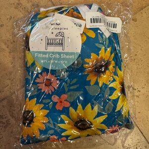 Little Sleepies Sunflower Fields Fitted Crib Sheet